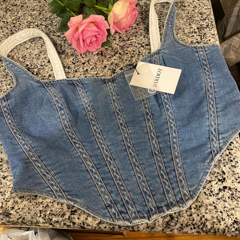 Denim Corset top!